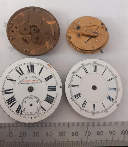 — 4 antique pocket watches spares or repair