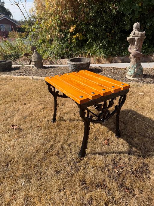  — Small cast iron table