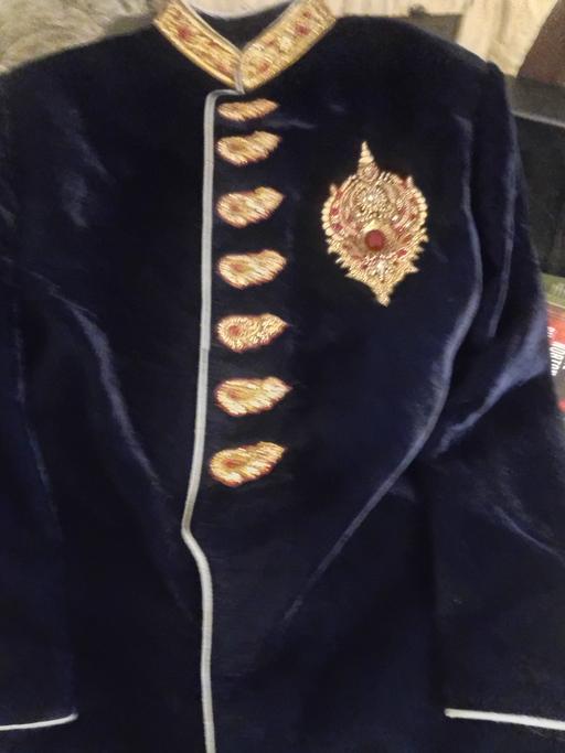  — velvet asian male wedding coat.