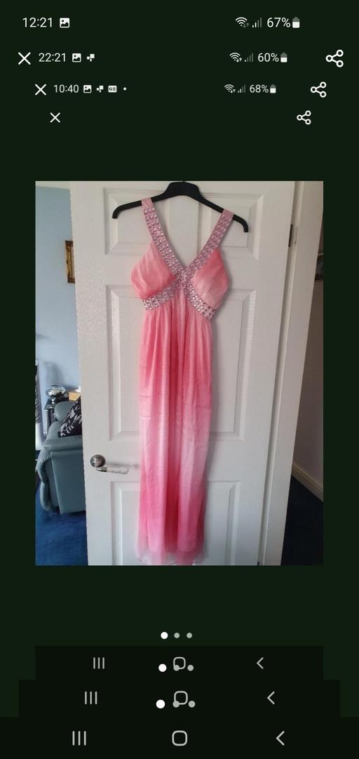  — ladies long pink dress NEW