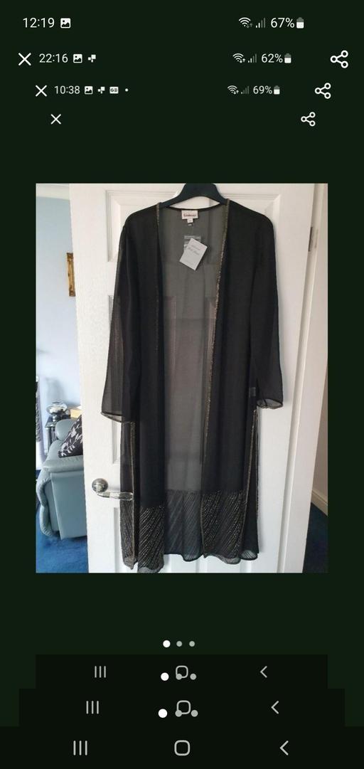 — ladies long chiffon jacket NEW
