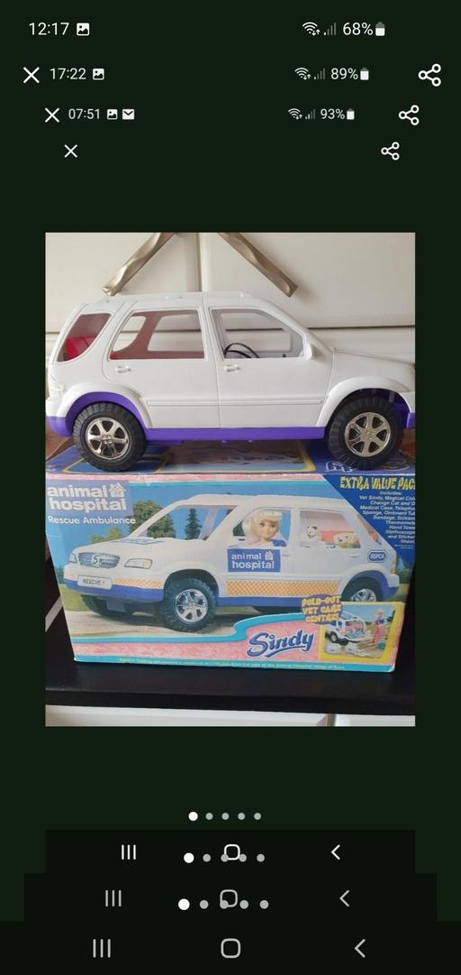  — vintage sindy animal hospital van playset