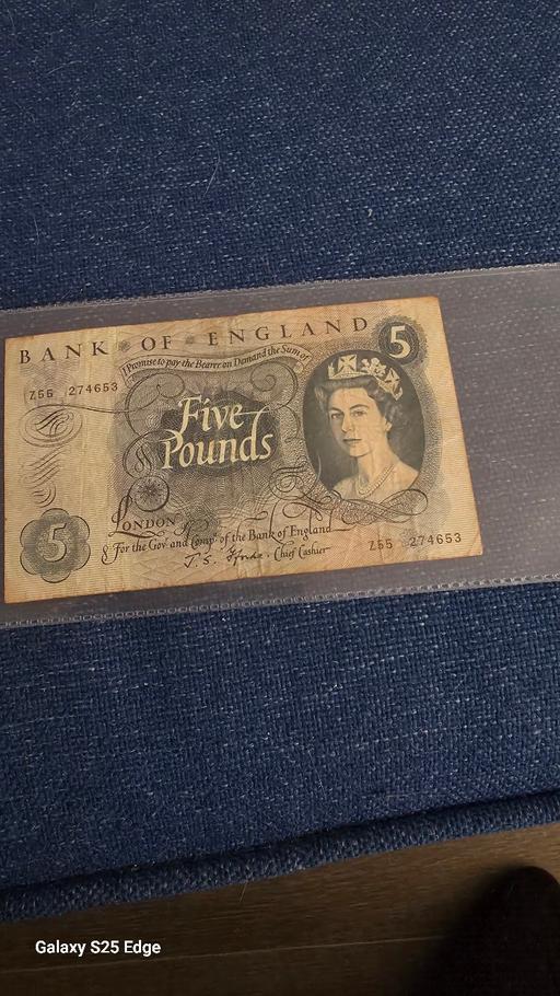  — Old Bank of England £5 note