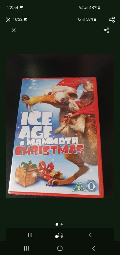 — ice age a mammoth Christmas dvd NEW