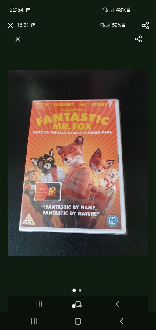  — fantastic Mr fox dvd NEW