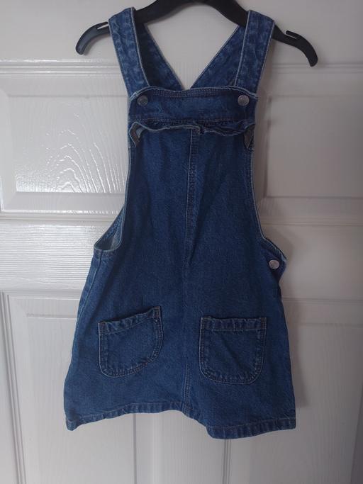 — Girls denim dungaree dress size 4-5 years