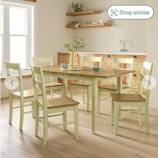  — Argos Chicago Extending 6 Chairs Dining Table