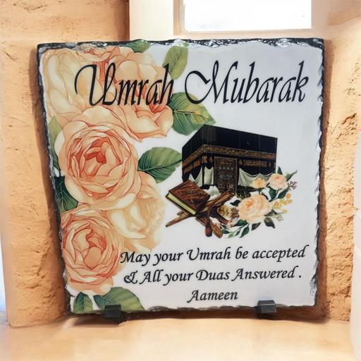  — Umrah Mubarak stone slate
