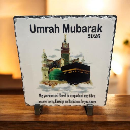  — Umrah Mubarak stone slate