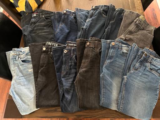  — Jeans age 9-10 boys 11 pairs blue black grey