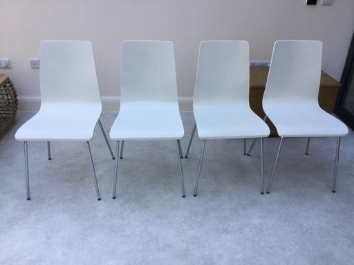  — Set of 4 John Lewis White Kitchen Chairs