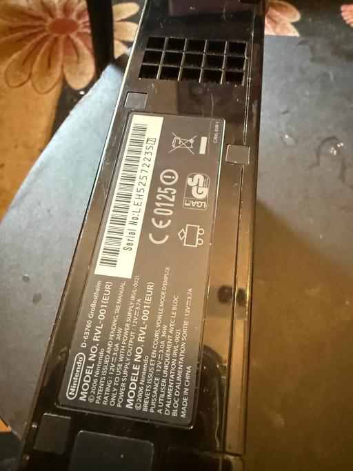  — Wii Console, Black untested