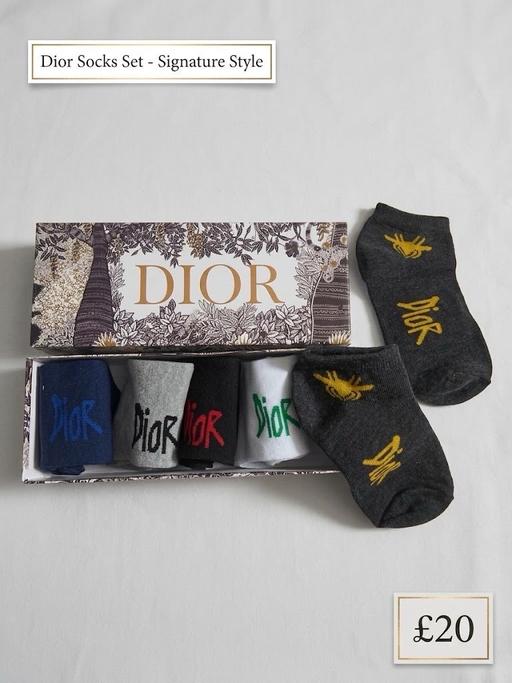  — 5 pairs of Brand new Dior ankle socks set