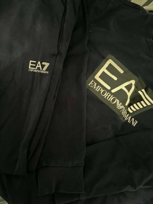  — Ea7 tracksuit boys medium size WORN NAVY