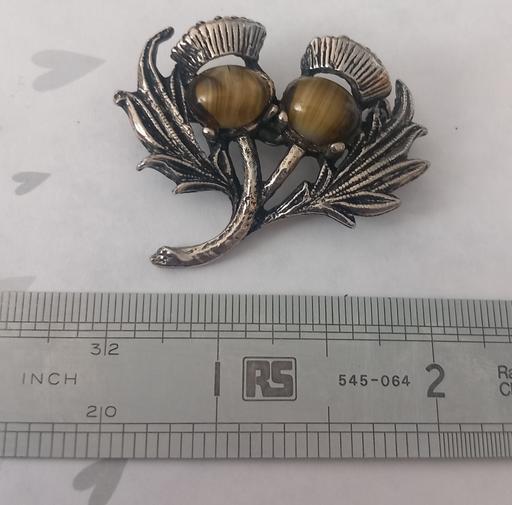  — Vintage Silver Scottish Thistle Brooch