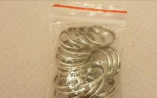  — Silver Keyring Split Rings