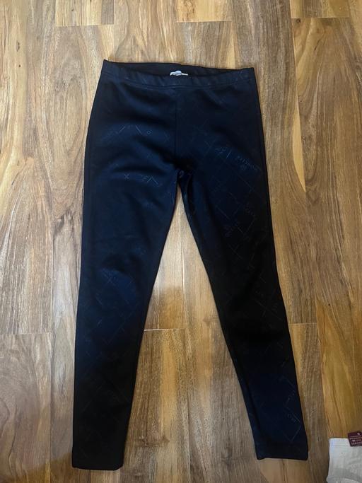  — Moncler Black leggings with logo pattern