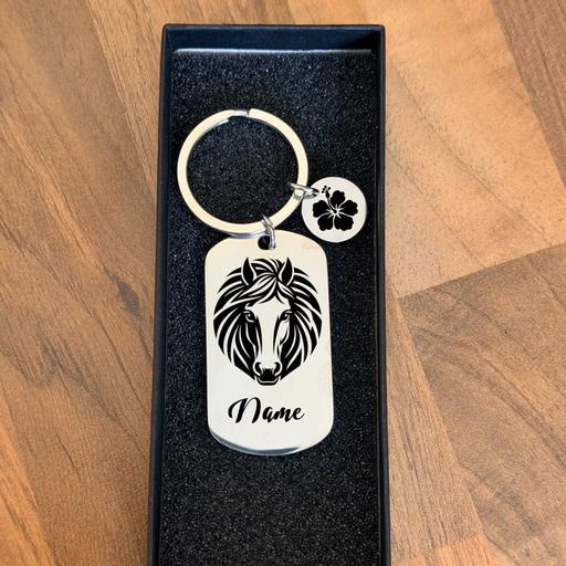  — Personalised horse keychain custom gifts 