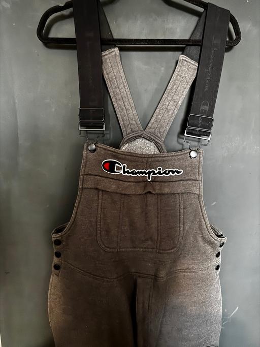  — Champions Fleece Grey Overalls - Size M/L