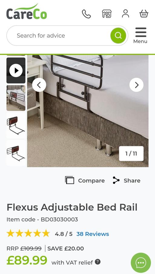  — adjustable bed rail