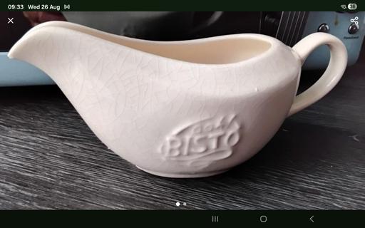  — vintage bisto gravy boat & free salt box