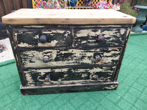  — Early victorian pine drawers DISTRESSED look.