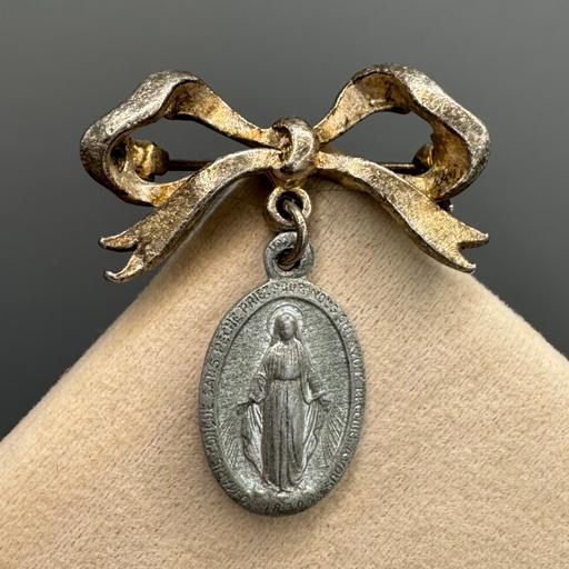  — Vintage Religious Charm Brooch