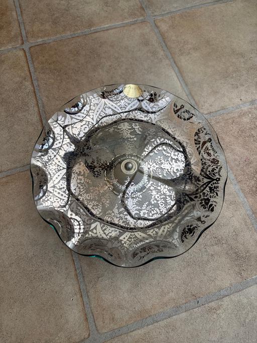  — Chance glass cake stand