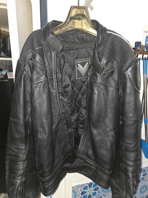  — Frank Thomas leather bikers jacket.