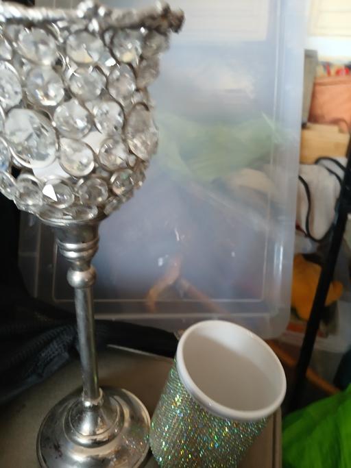  — crystal candle and cup