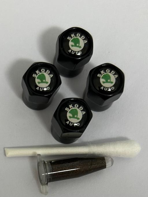  — Skoda Tyre valve caps with grease