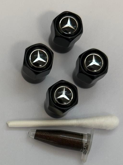  — Mercedes Tyre valve Caps with grease