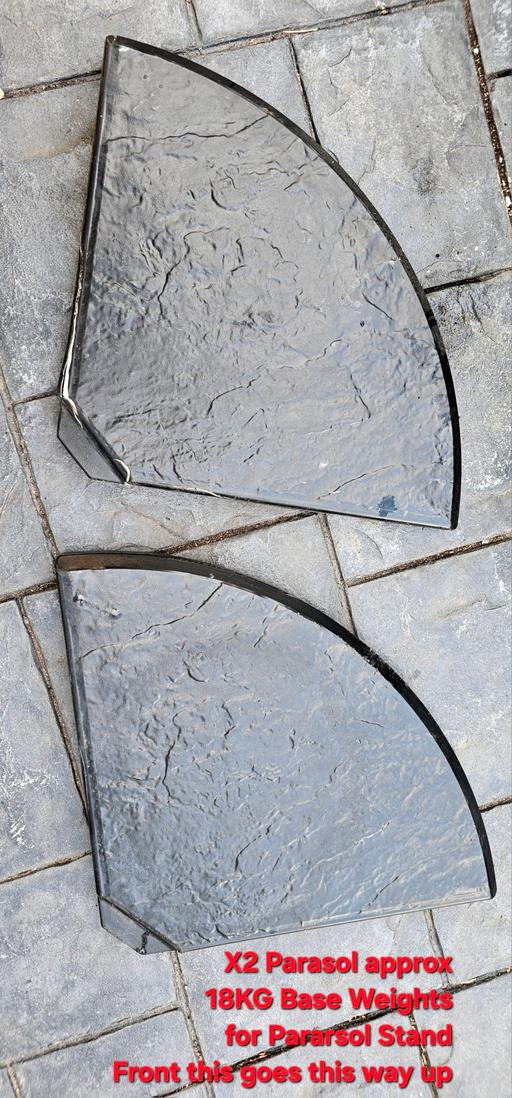  — 18KG X2 Parasol Base Strong Cement / Concrete