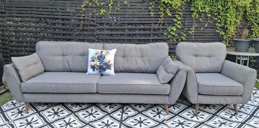  — Grey DFS French Connection Sofas..4+1