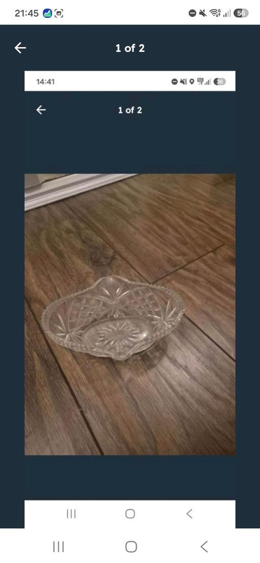  — Small Clear Glass Dish with Pattern – Good Co