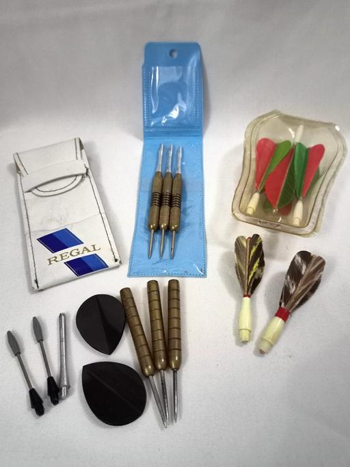  — VINTAGE BRASS DARTS PLUS OTHERS.