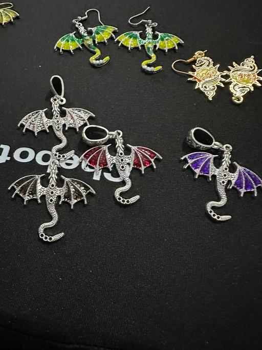  — Dragon earrings and  pendants. Jewelery
