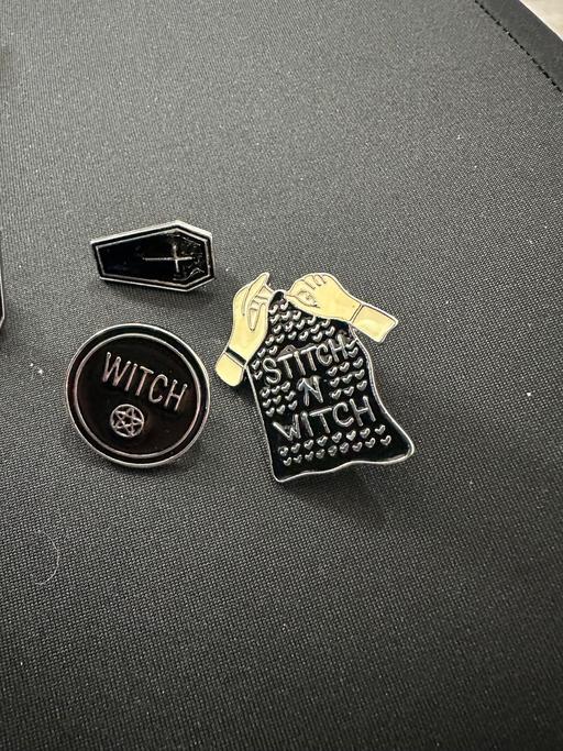  — With lapel pins  £2 each