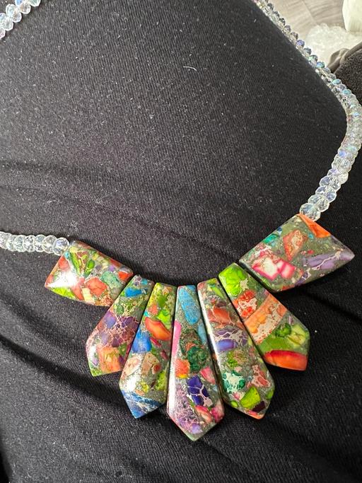  — Natural agate necklace £5 each