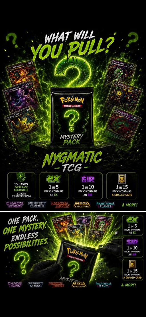  — Pokemon Cards - Mystery Pack - 15 cards