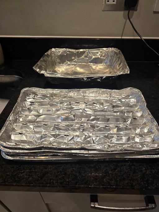  — 5 disposable aluminum foil trays