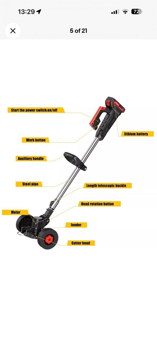  — Grass trimmer cordless