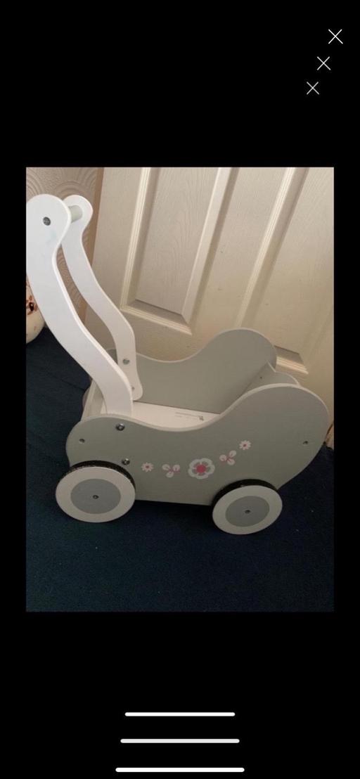  — Wooden Doll's Pram for Kids Toy