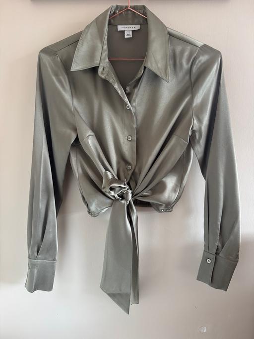  — Topshop satin blouse