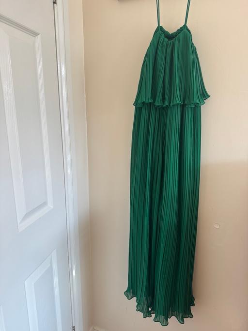  — Zara green pleated jumpsuit