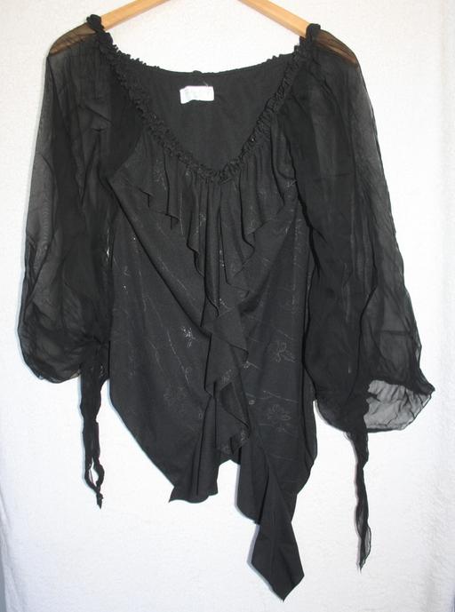  — portre black vintage blouse size 10