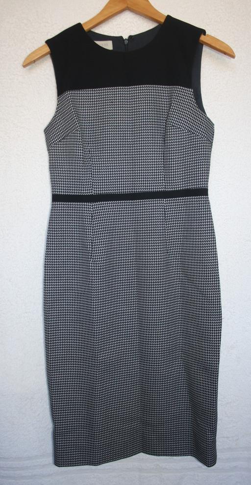  — Hobbs navy & white formal dress size 10