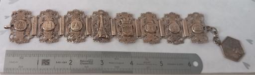  — Antique 1930 Paris Souvenir Filigree Bracelet