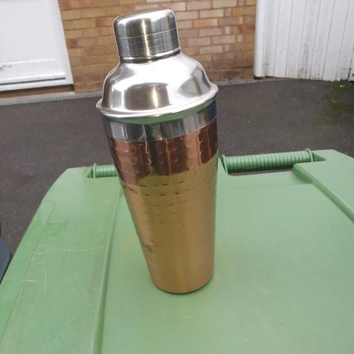  — Fox & Ivy, 10 inch Copper Cocktail Shaker,VGC
