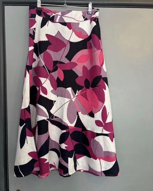  — Moda at George Linen Floral Skirt Print